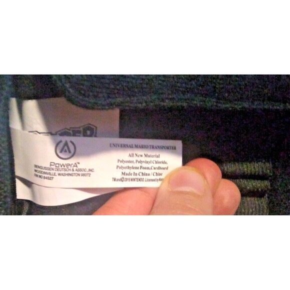 Nintendo 3Ds Messenger Style Carrying Bag Mario Logo Front/Back Orange Black - Picture 6 of 6